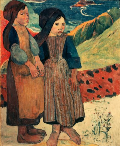 Little Breton à beira-mar de Paul Gauguin