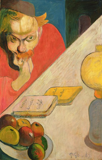 Retrato de Jacob Meyer de Haan, 1889 (óleo sobre madeira) de Paul Gauguin