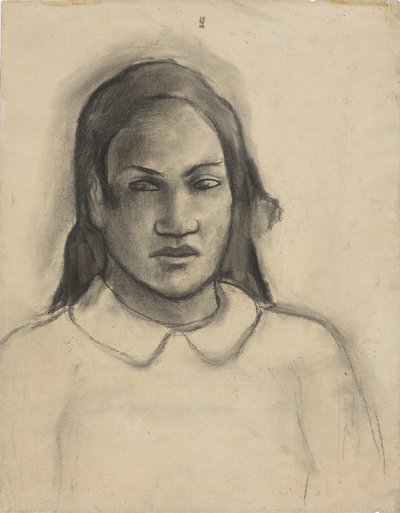 Retrato de Tehamana, 1891-93 de Paul Gauguin