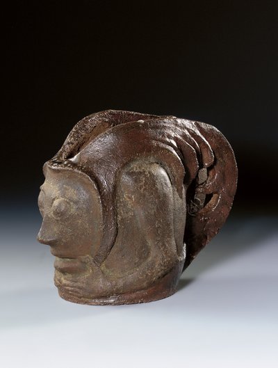Pote em forma de cabeça grotesca, c.1895 de Paul Gauguin