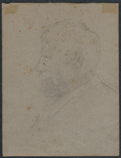 Perfil Busto de um Homem (verso) de Paul Gauguin
