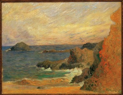 Rochas à beira-mar de Paul Gauguin