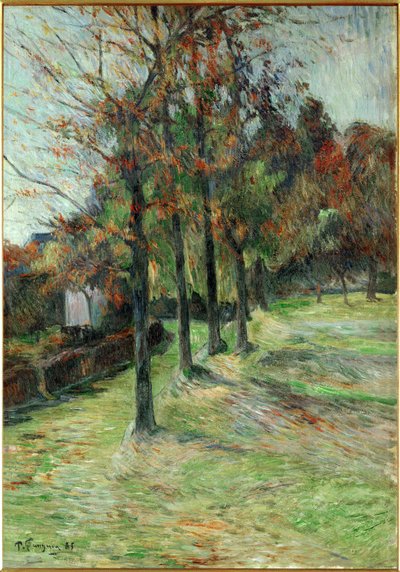 Route de Rouen II (óleo sobre tela) de Paul Gauguin