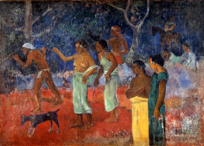 Cena da vida taitiana, 1896. de Paul Gauguin