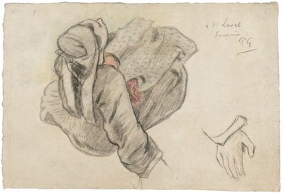 Mulher bretão sentada, 1886 de Paul Gauguin