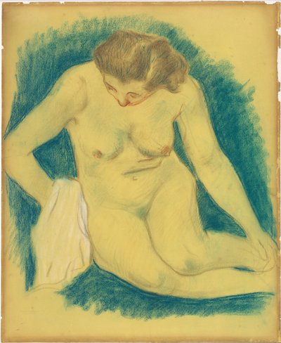 Nu sentado visto de cima de Paul Gauguin