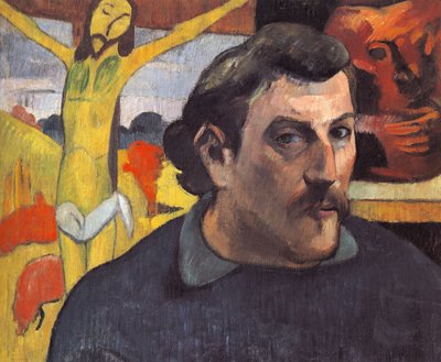 Auto-retrato com o Cristo Amarelo de Paul Gauguin