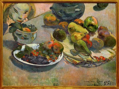 Natureza-morta com frutos (óleo sobre tela) de Paul Gauguin