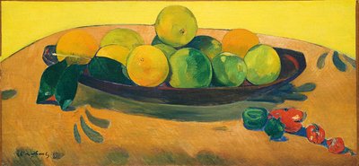 Ainda vida com frutas e pimentos; Natureza morta com frutas e pimentos, 1892 de Paul Gauguin