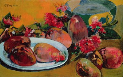 Ainda vida com mangas de Paul Gauguin