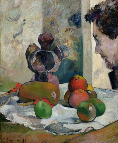 Natureza Morta com Perfil de Laval de Paul Gauguin
