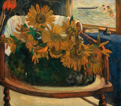 Girassóis em uma poltrona Girassóis em uma poltrona, 1901. de Paul Gauguin