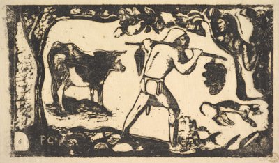 Tahitian Carrying Bananas, 1898-99. de Paul Gauguin