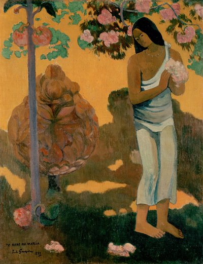 Tahitiano:  Te avae no Maria O Mês de Maria de Paul Gauguin