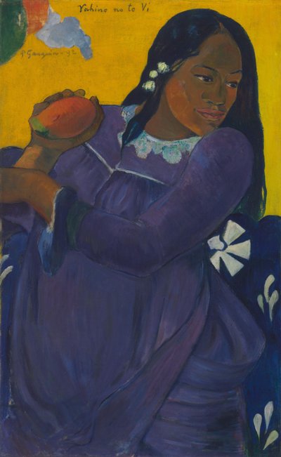 Tahitiano:  Vahine no te vi Mulher com manga de Paul Gauguin