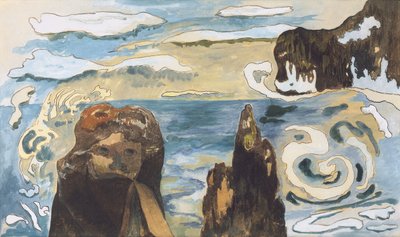 As rochas negras, 1889 de Paul Gauguin