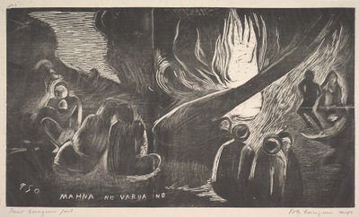 O diabo fala, 1893-94. de Paul Gauguin