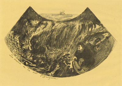 Os Dramas do Mar (Uma Descida ao Maelstrom) de Paul Gauguin