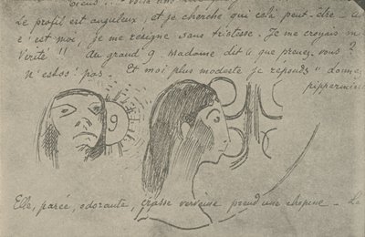 O perfil é angular, 1936 de Paul Gauguin