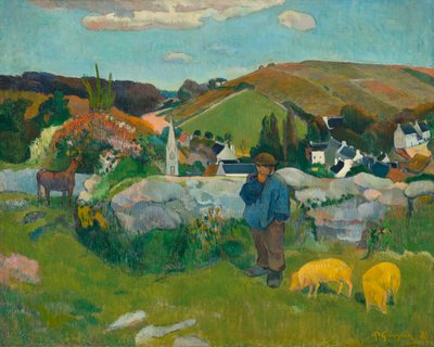 O Swineherd, 1888 de Paul Gauguin