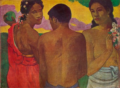 Os três taitianos, 1899 de Paul Gauguin