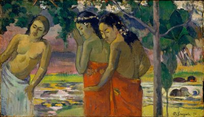 Três mulheres taitianas, 1896 de Paul Gauguin