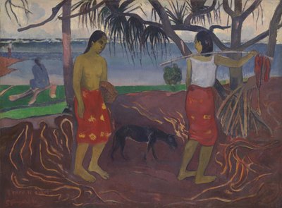 Sob o Pandanus de Paul Gauguin