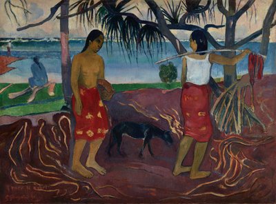 Sob o Pandanus de Paul Gauguin