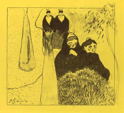 Suite Volpini: Velhas Mulheres de Arles de Paul Gauguin