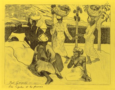 Suíte Volpini: Os Gafanhotos e as Formigas de Paul Gauguin