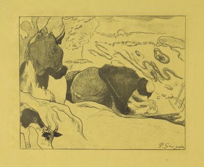Lavadeiras, 1889 de Paul Gauguin