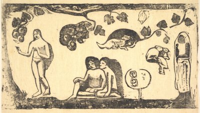 Mulheres, Animais e Folhagem, 1898. de Paul Gauguin