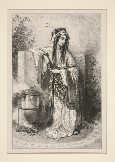 (?) (MAGICIENNE.) de Paul Gavarni