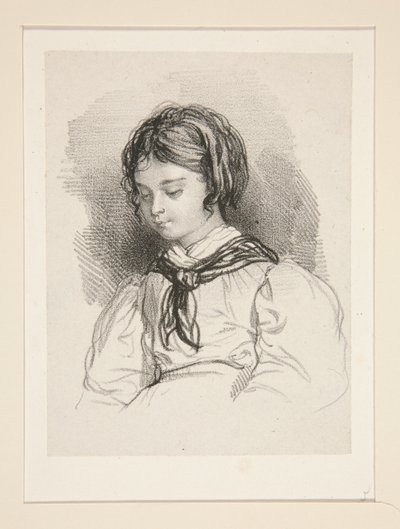 Busto de uma menina pequena de Paul Gavarni