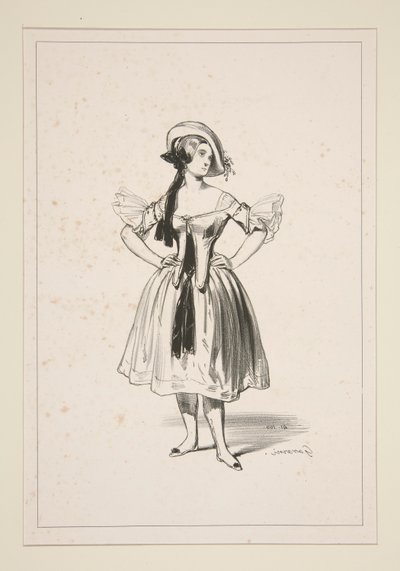 CHEVRIERE. Chapéu de feltro. de Paul Gavarni