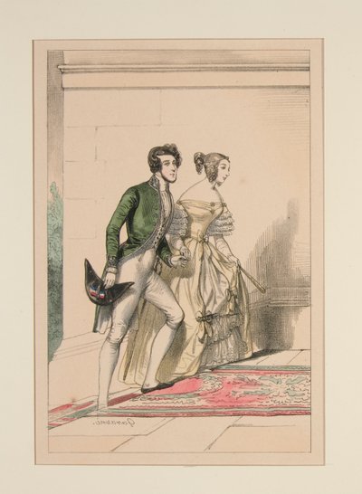 DISFARCE DE COUR 1837, de Paul Gavarni