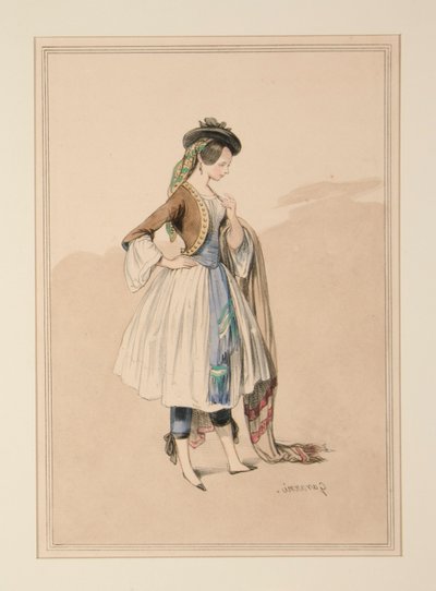 GAVARNI TRAJES, executado por Moreau, de Paul Gavarni