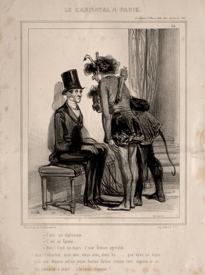 Carnaval, 1841.  de Paul Gavarni