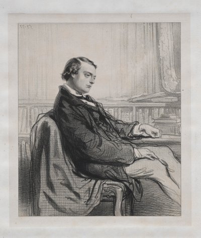 Senhores da Imprensa: Théodore de Banville, 1853. de Paul Gavarni