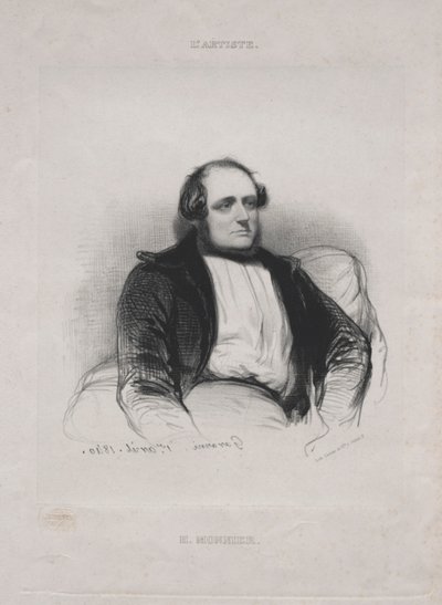 Henri Bonaventure Monnier, 1840. de Paul Gavarni