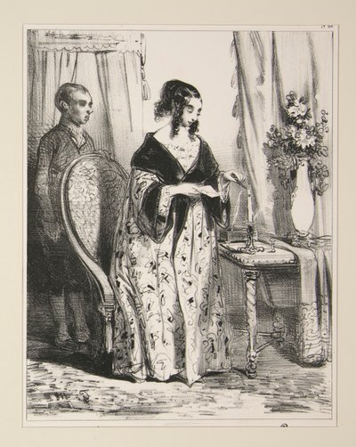 Desejo ao Sr. Emile um bom dia de Paul Gavarni