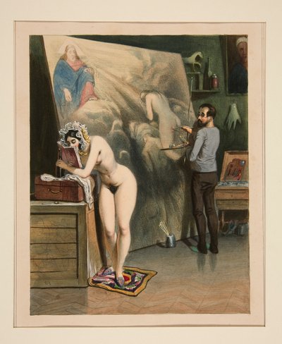 A MULHER DO PINTOR. de Paul Gavarni