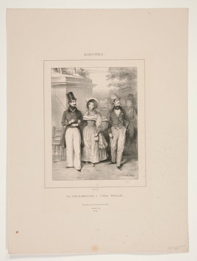 LA PROMENADE. - O CAMINHO. de Paul Gavarni