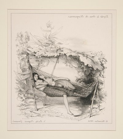 LE HAMAC. de Paul Gavarni