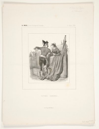 LE TOREADOR. de Paul Gavarni