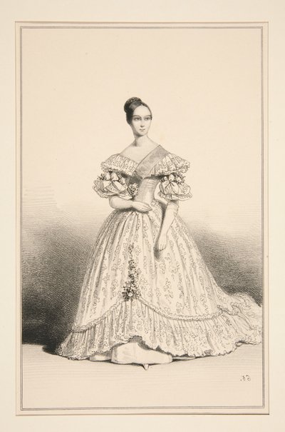 A princesa Helene, duquesa de Orleães de Paul Gavarni