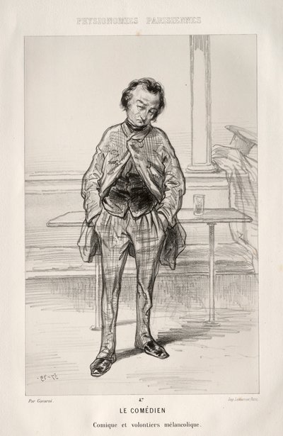 O comediante. de Paul Gavarni