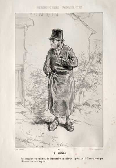 Segunda-feira. de Paul Gavarni