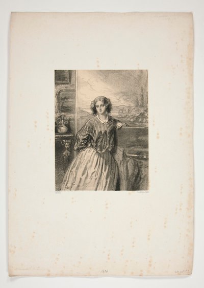 Mulheres Artistas/ Madame E. de B de Paul Gavarni