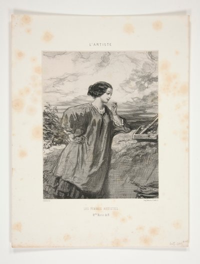 Mulheres Artistas/ Sra. Marie de N de Paul Gavarni
